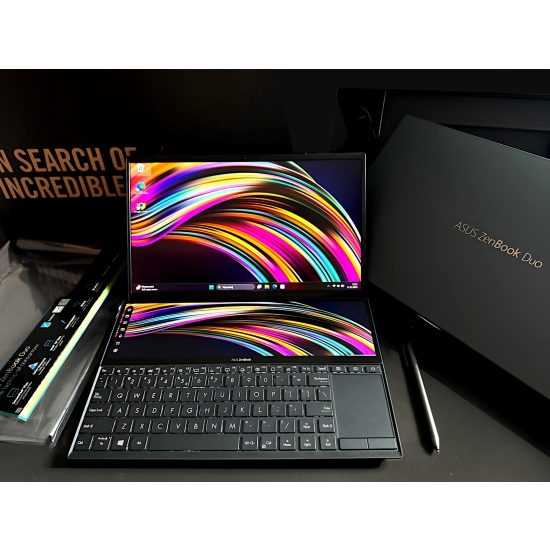 Laptop Asus ZenBook Duo Core i7 Nvidia 16GB SSD-1TB 2-ekrany Dotykowy Jak Nowy