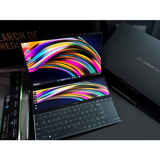 Laptop Asus ZenBook Duo Core i7 Nvidia 16GB SSD-1TB 2-ekrany Dotykowy Jak Nowy