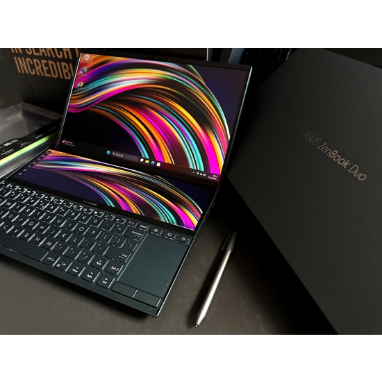 Laptop Asus ZenBook Duo Core i7 Nvidia 16GB SSD-1TB 2-ekrany Dotykowy Jak Nowy