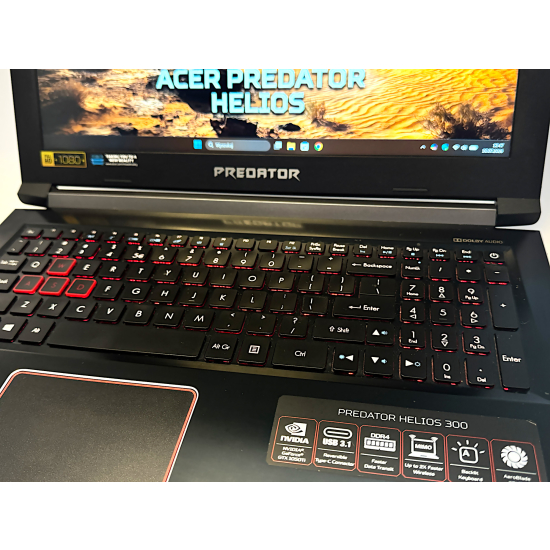 Gamingowy Laptop Acer Predator Helios Ośmio i5 Gen8 Nvidia 16GB Win11 Dla Gracza Pracy